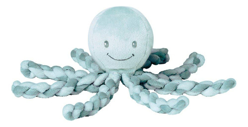 Nattou Lapidou - Juguete De Peluche De Pulpo Piu Piu Para B. Color Pulpo - Verde Cobre Y Verde Menta