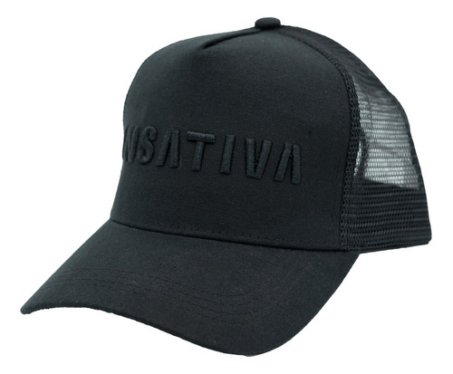 Gorra Insativa Visera Curva Logo Negro