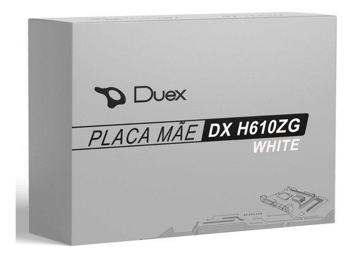 Placa Mãe Duex Dx-h610zg M2, White, Chipset H610, Lga 1700