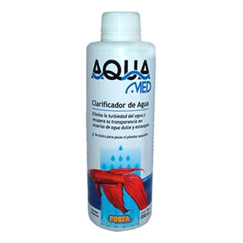 Clarificador Aquamed Para Pecera Acuario Estanque 250cc