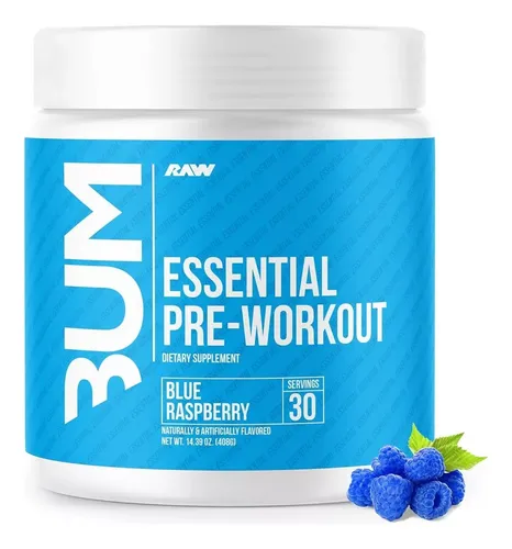 comprar Pre Entreno Cbum Essential RAW Nutrition 30 Servicios Sabor Blue Raspberry CBUM Polvo