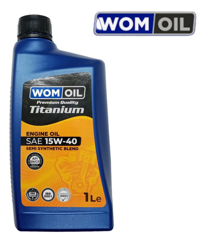 Aceite 15w40 Semi Sintetico Wom - Oil Titanium - Api Sl/cf 
