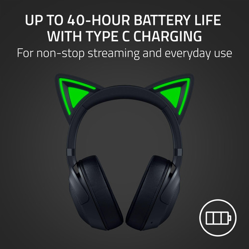 Auriculares Razer Kraken Kitty V2 Bt Inalámbricos Rgb Con Ba