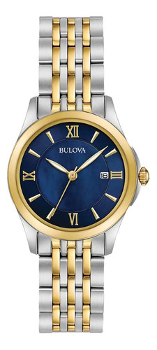 Bulova Reloj Clásico De Acero Inoxidable Para Mujer Y Esfe.