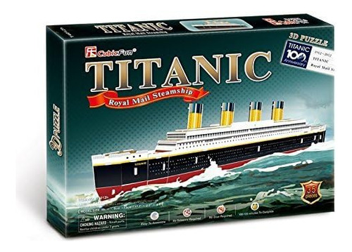 Cubic Fun Rompecabeza 3d Titanic Mini Barco 35 Piezas