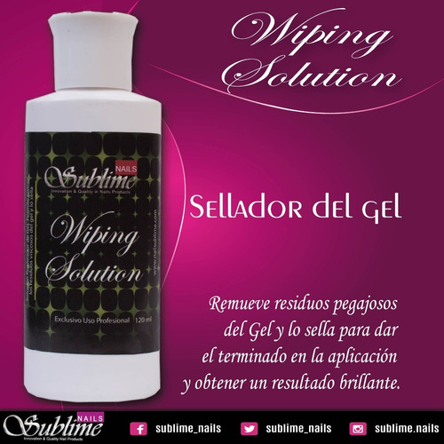 Wiping Solution ( Sellador De Gel Uv)