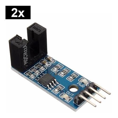 Imagem 1 de 4 de 2 Sensor Velocidade Módulo Encoder Óptico Para Arduino C/ Nf