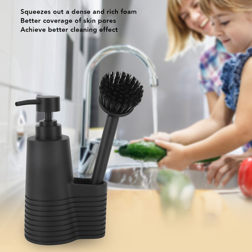 Dispensador De Jabón Para Platos Con Cepillo De Limpieza