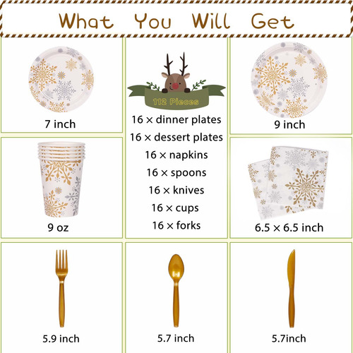 Platos Y Servilletas Navideñas Decorlife De Party Supplies,