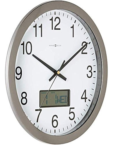 Howard Miller Chronicle Wall Clock 625-195 Gris Metálico Mod