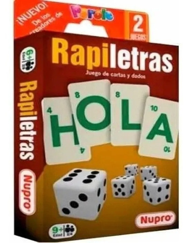 Juegos De Mesa Rapiletras Juego De Palabras Con Dados Nupro