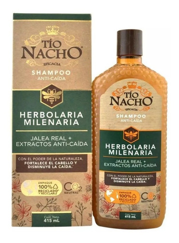 Tio Nacho Shampoo Herbolaria Fortalecedor Milenaria 415ml 