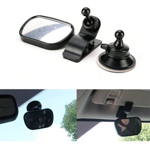 Espejo Retrovisor De Auto Para Bebé Con Ventosa Y Pinza