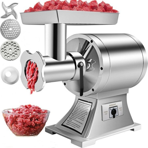 Molino De Carnes Industrial #12 250kg Por Hora 110v 2 Discos