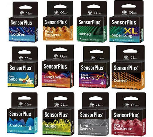 Super Pack Condón Sensor Plus 30 Unidades (10 Cajas)
