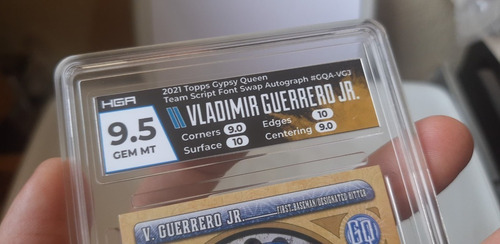 2021 Topps Gypsy Q Vladimir Guerrero Jr Gm 9.5 Hga Autografo (Usado)