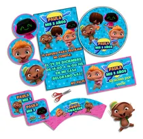 Comprar Kit Imprimible Mini Beat Power Rockers Personalizado Cumple