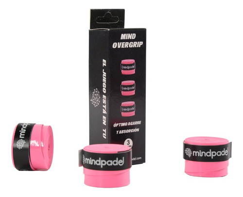 Overgrip Pro Soft Mind Padel Pack 3 Unidades Pink