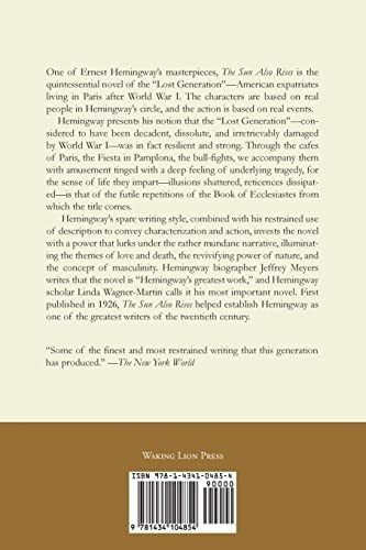 The Sun Also Rises - Hemingway, Ernest, de Hemingway, Ern. Editorial Waking Lion Press en inglés