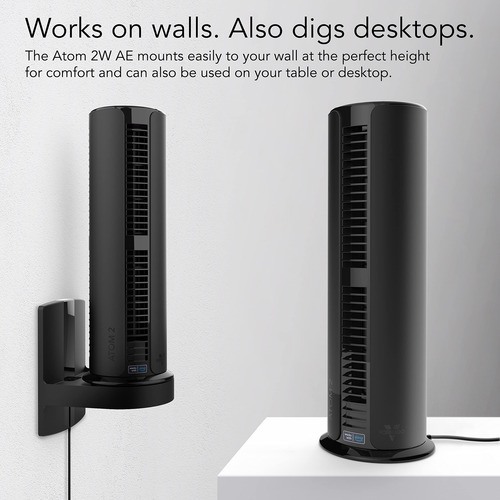 Ventilador De Torre Vornado Atom 2w Ae Oscilante Com Suporte
