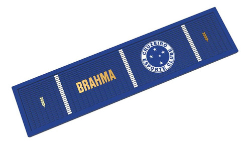 Tapete Bar Mat Porta Copos Brahma Licenciado - Cruzeiro Cor Azul