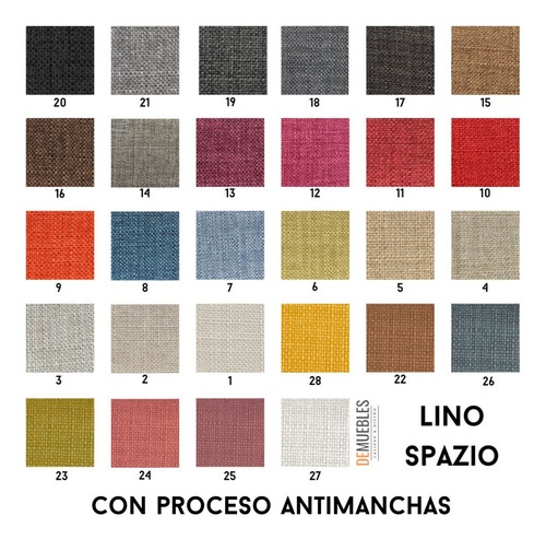 Banqueta Pie De Cama Abotonado Con Estante Calidad Premium Acabado de la estructura Laqueado Tapizado Pana Donn Antimanchas/ Pana Panne Antimanchas/ Tela Tokio/ Ecocuero Talampaya/Lino Spazio