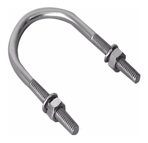 Abraçadeira Tipo U Vergalhão 1/2 X 5/16 Com 10 Peças