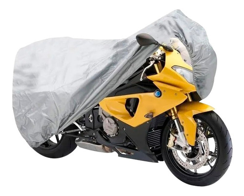 Imagen 1 de 7 de Funda Cubre Moto Cobertor Impermeable Talle L Proteccion Uv 250cc
