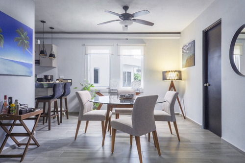 Depto. En Venta Playa Del Carmen Q. Roo De 3 Recamaras Amueblado Full En Residencial Starlight Towers