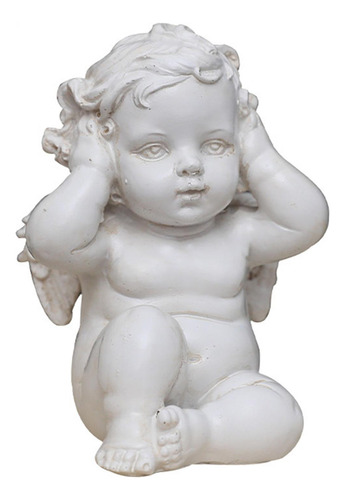 2 Uds Estatua De Ángel Querubín Retro Estatuilla De