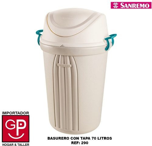 Basurero Con Tapa San Remo 70 Litros R290 G P