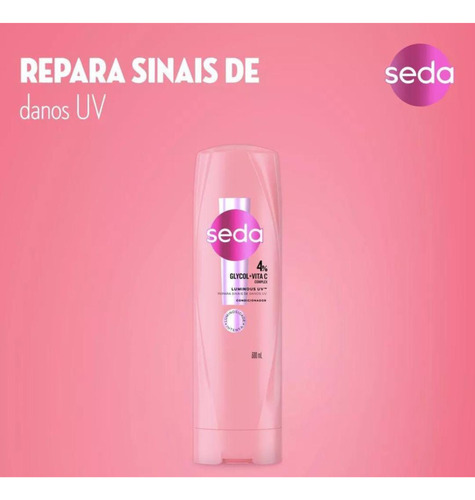 Condicionador Seda Luminous Uv 300ml Glycol+vit C