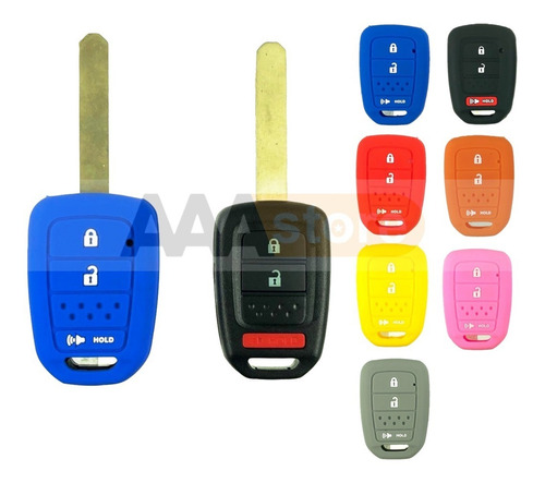 Funda Silicon Protector Llave Honda Cr-v Fit 7 Colores