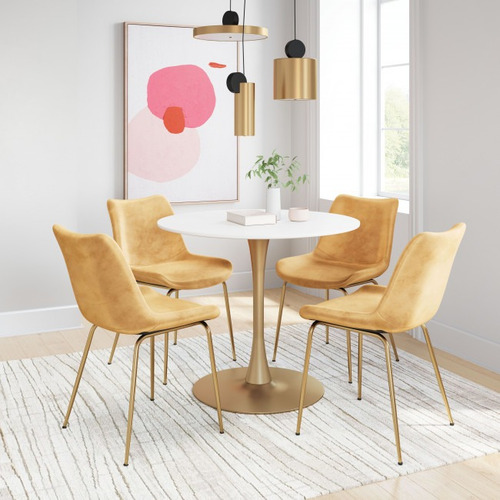 Silla De Comedor Tony Amarillo Këssa Muebles