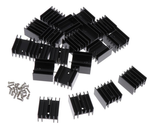 Fregadero De Aluminio Negro 20x 24x16x25mm Para