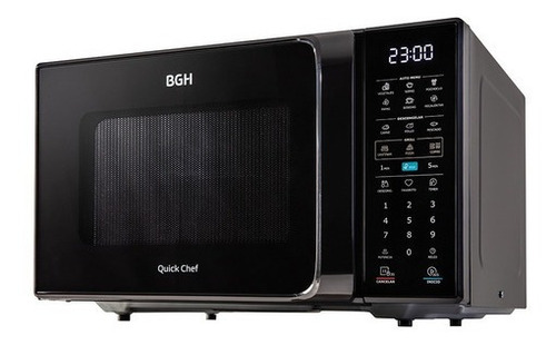 Imagen 4 de 10 de Microondas 23 Litros Negro Eco Digital Bgh B223dn20 Nuevo!