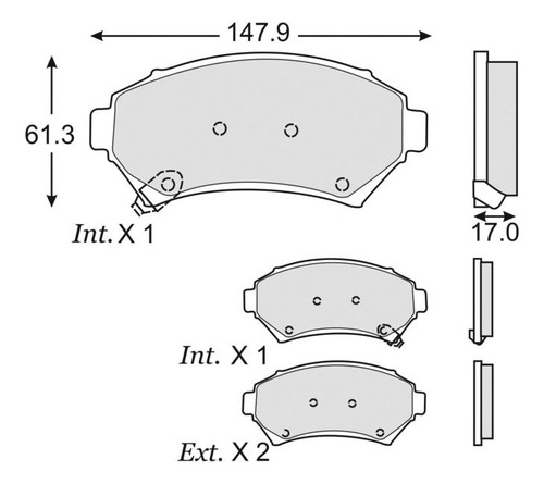 Balatas De Disco Delanteras Cadillac Sts Seville 1997-2004  