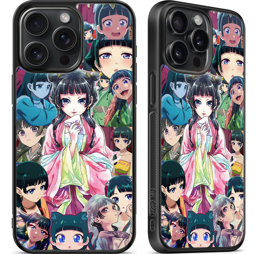 Funda Maomao Diarios De La Boticaria Manga Collage Anime Negro Motorola G35