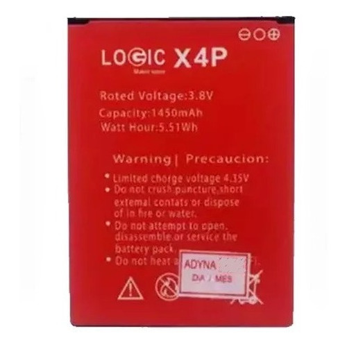 Bateria Pila Logic X4p 30dia Garantia