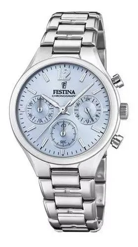 Reloj pulsera Festina Boyfriend F20391.3 de cuerpo color plateado
