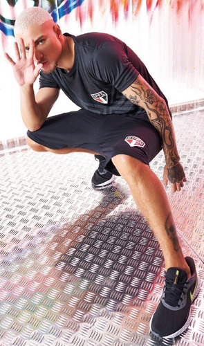 Imagem 4 de 4 de Camiseta São Paulo Dry Fit Licenciada Estampada Mmt 510385