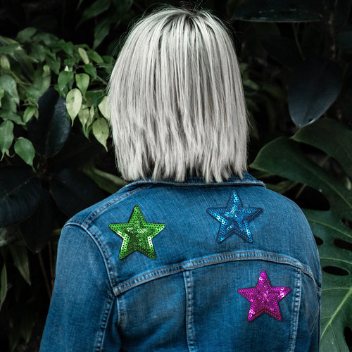 Pegatinas Para Ropa Con Apliques Con Forma De Estrella, 14 U
