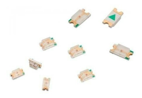 100 Pecas Led Smd 0603 0805 1206 Varias Cores Vm Vd Am Az Br