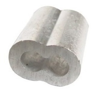 Casquillo Doble Aluminio 1/16 Con 100 Piezas Ash Obi