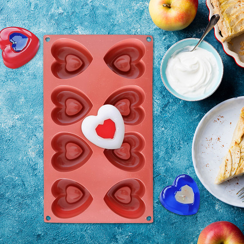 * Q 8 Even Hearts For Hornear Tartas Diy Con Fondant Y