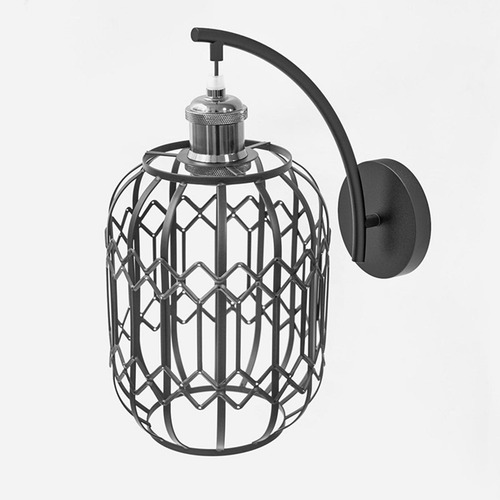 Lámpara De Metal Bombilla Guardia Luz Jaula Lámpara De
