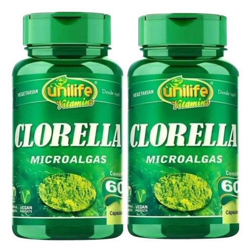 Chlorella Microalgas Pura - 120 Capsulas