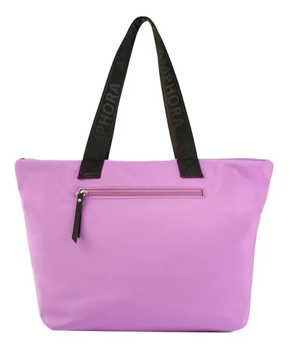Cartera Poli ster Mujer Amphora Layla Dos Asas Lila Pre