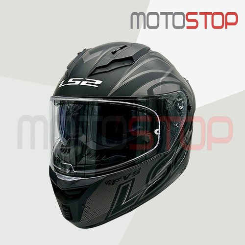 Casco Integral Ls2 Ff806 Negro Gris Matte / Certificado Qr
