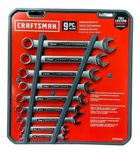 Craftsman 9 Llaves Milimetricas De 7 A 16 Mm Delivery Gratis